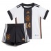 Camisa de Futebol Alemanha Jamal Musiala #14 Equipamento Principal Infantil Mundo 2022 Manga Curta (+ Calças curtas)